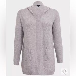 Torrid Heather Gray Women's Hooded Cardigan